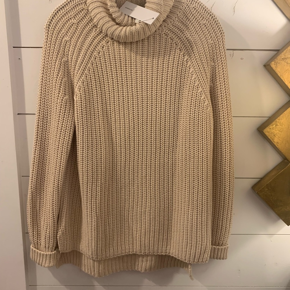 525 America Cream Cowl Neck Sweater